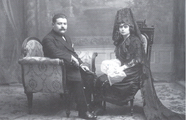 Marià Mullerat og Dolors Sans på deres bryllupsdag den 14. januar 1922